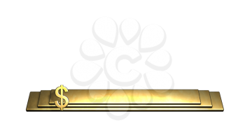 High Definition Background of a
Platform with a Dollar Sign
