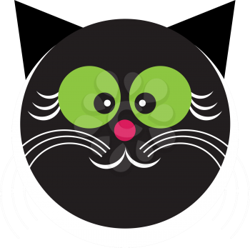 Royalty Free Clipart Image of a Cat