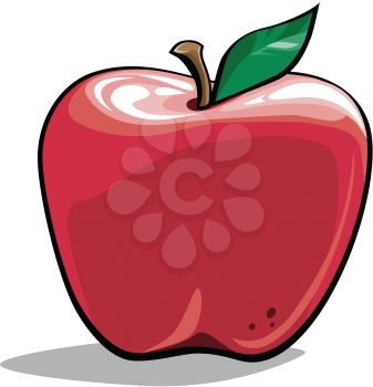 Royalty Free Clipart Image of a
Red Apple