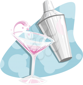 free clipart of martini glasses