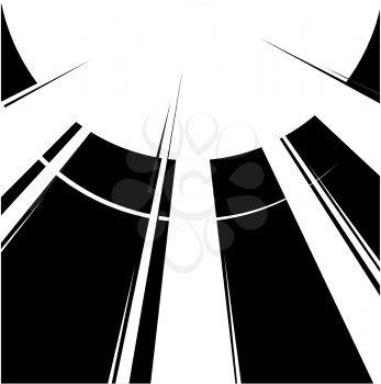 Royalty Free Clipart Image of Rays of Sunlight