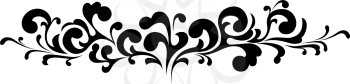 Royalty Free Clipart Image of A Swirl Banner
