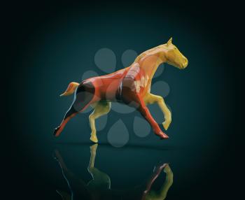 Horse - 3D Illustration