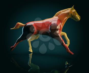 Horse - 3D Illustration