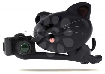 Fun cat - 3D Illustration