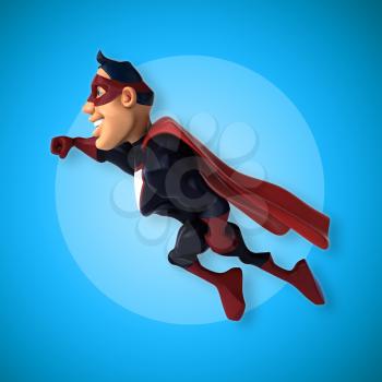 Fun superhero - 3D Illustration