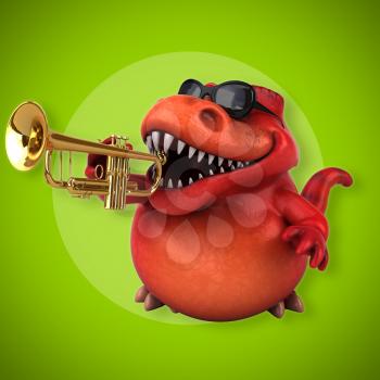 Fun Trex - 3D Illustration