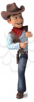 Fun Cowboy - 3D Illustration