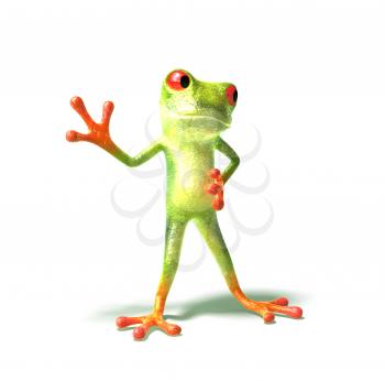 Royalty Free 3d Clipart Image of a Frog