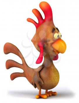 Royalty Free Clipart Image of a Chicken