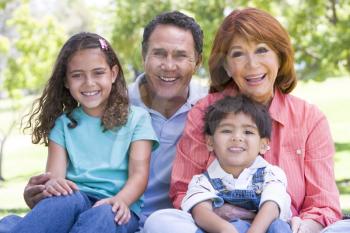 Royalty Free Photo of Grandparents in a Park