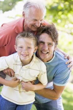 Royalty Free Photo of Three Generations of Men