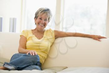 Royalty Free Photo of a Woman in a Living Room