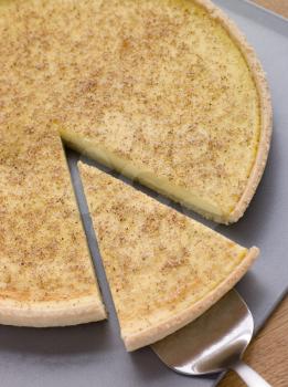 Royalty Free Photo of Egg Custard Tart With Nutmeg