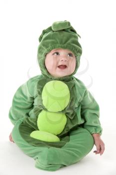 Baby in peas in pod costume