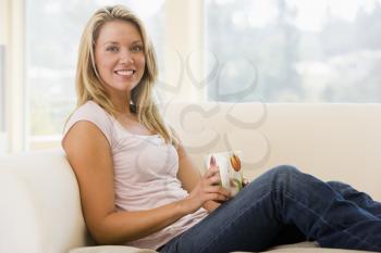 Royalty Free Photo of a Woman With a Coffee