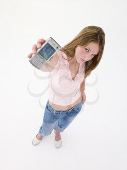 Royalty Free Photo of a Girl With a Cellphone