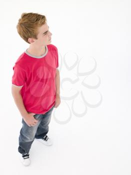Royalty Free Photo of a Boy Looking to the Side