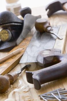 Royalty Free Photo of Old-Fashioned Tools