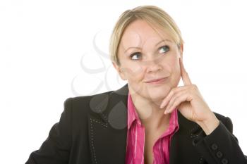 Royalty Free Photo of a Woman Thinking