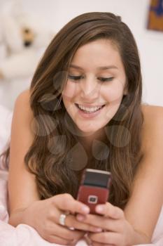 Royalty Free Photo of a Girl With a Cellphone