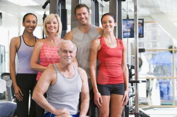 Royalty Free Photo of People at a Gym