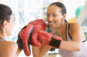 Royalty Free Photo of Women Boxing