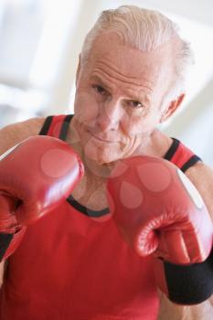 Royalty Free Photo of a Man Boxing