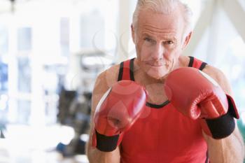 Royalty Free Photo of a Man Boxing