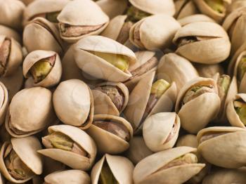 Royalty Free Photo of Pistachio Nuts in Shells