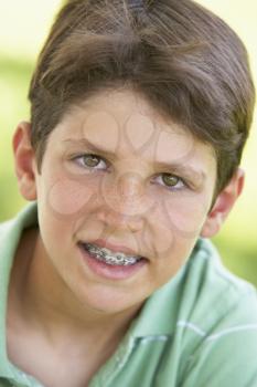 Royalty Free Photo of a Boy With Braces
