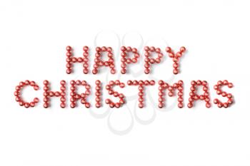 Royalty Free Photo of Christmas Ornament Spelling Happy Christmas