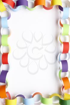 Royalty Free Photo of a Paper Chain Border