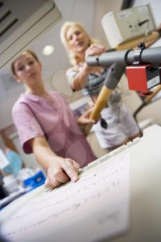 Royalty Free Photo of a Woman Having a Cardio Test