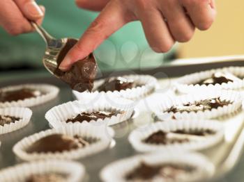 Royalty Free Photo of Chocolate Cupcake Batter