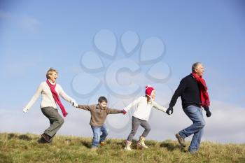 Royalty Free Photo of Grandparents With Their Grandchildren