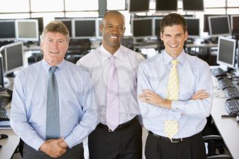 Royalty Free Photo of a Team of Stock Traders