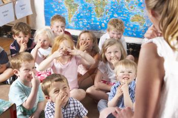 Royalty Free Photo of a Preschool Classroom