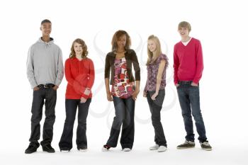 Royalty Free Photo of a Group of Teens