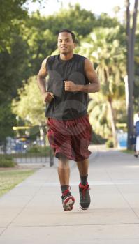 Royalty Free Photo of a Man Jogging