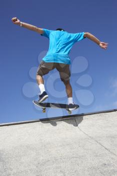Royalty Free Photo of a Skateboarder