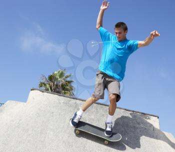 Royalty Free Photo of a Skateboarder