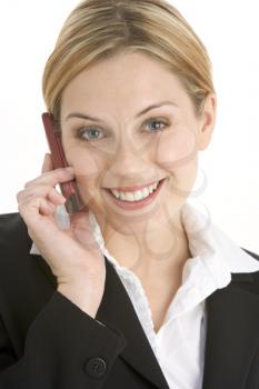 Young Businesswoman Using Mobile Phone