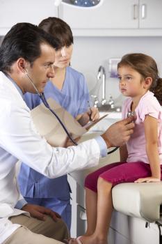 Child Patient Visiting Doctor's Office