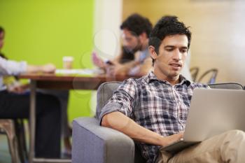 Man Taking A Break Working In Design Studio