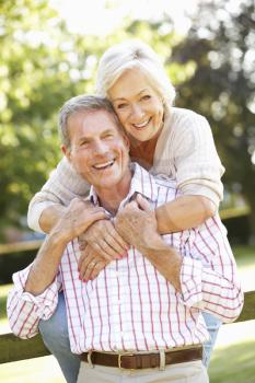 Senior couple outdoors