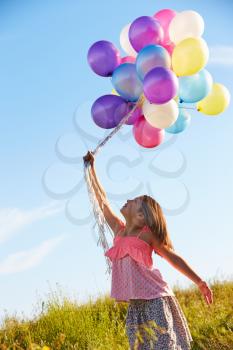 Bunch Of Colorful Balloons Shot In Studio
