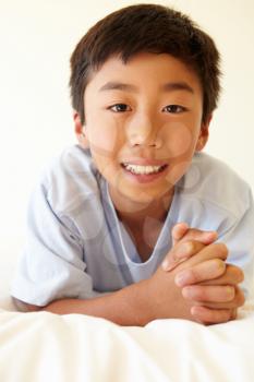 Portrait young Asian boy