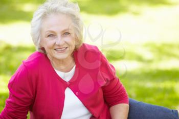 Senior woman outdoors