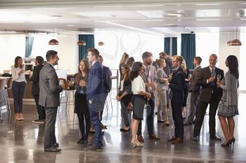 Delegates Networking At Conference Drinks Reception